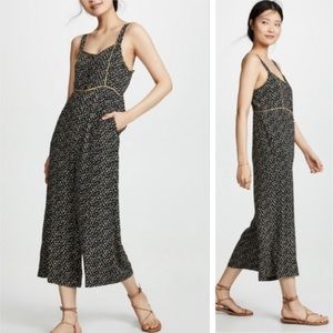 Madewell Button-Front Wide Leg Jumpsuit in Playground Posies